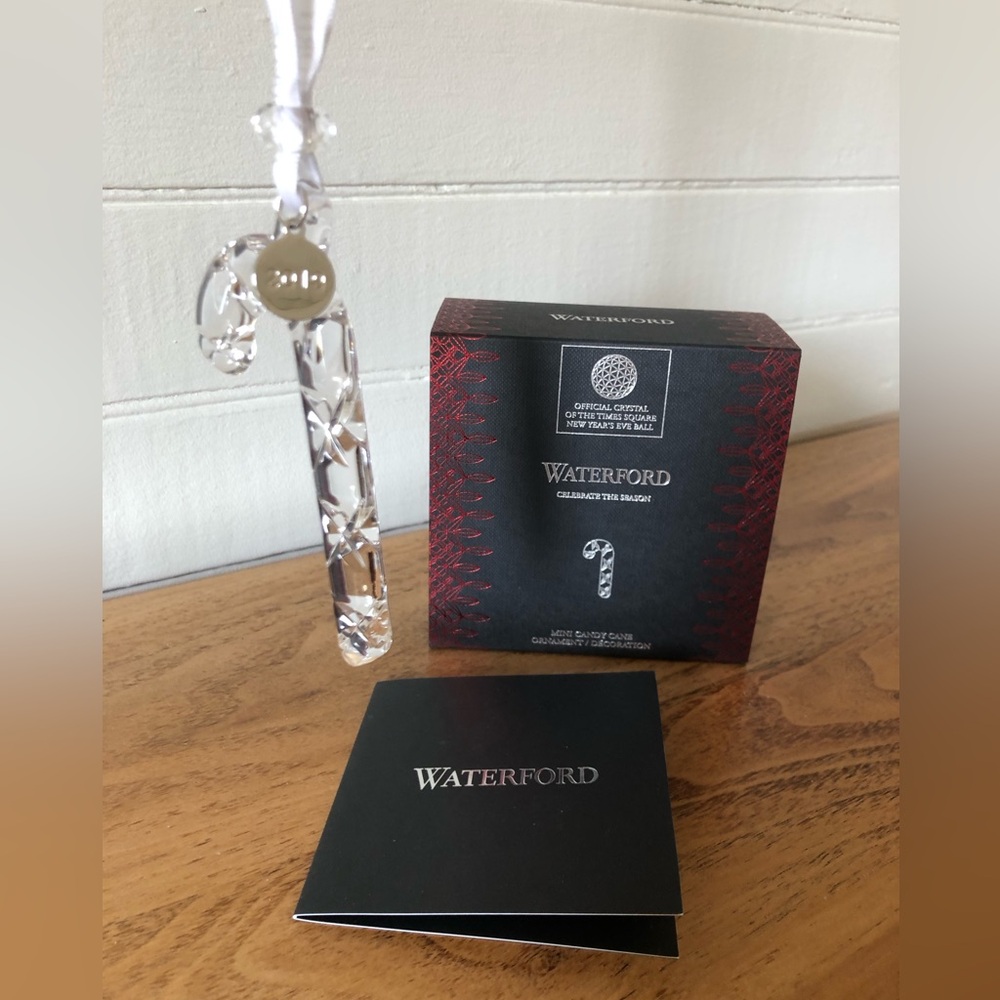 WATERFORD Crystal 2019 MINI CANDY CANE CHRISTMAS Ornament - # 40035450